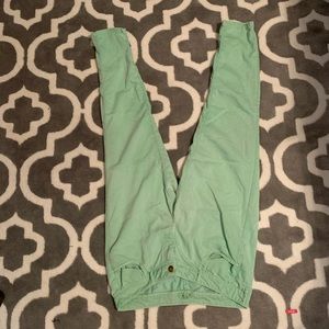 Mint green jeans, super soft material. Size 8